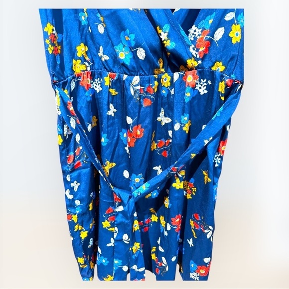 - Butterfly floral mixed print navy multicoloured dress size 14 new newlook - Picture 2 of 11